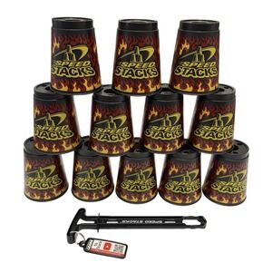 Speed Stacks Flame Pattern Design Offical WSSA Stacking Cups Complete Set Of 12